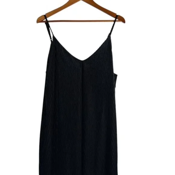 Wild Fable Large Slip Dress Velvet Lace Black Gothic Dark Boho Strappy - Picture 1 of 9